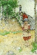 Carl Larsson vid kallaren France oil painting artist